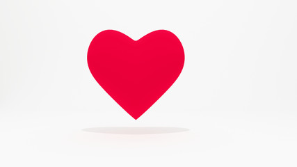 3d valentine's heart for background