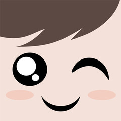 funny wink expression
