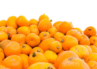 Pile of pumpkins background