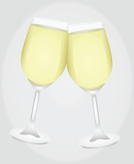 Wine glass vector