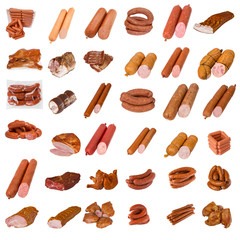 set of a different meat products
