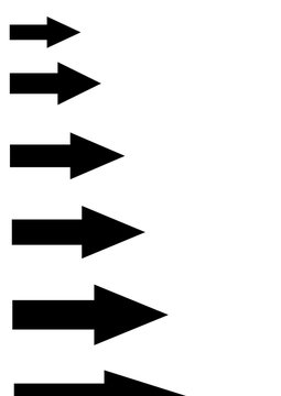 fleches petite a grande