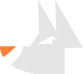 Naklejka premium Stylised Fox Graphic Icon