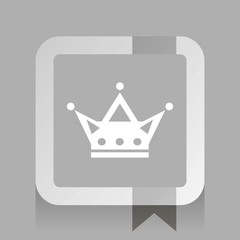 Crown Royal. white vector icon