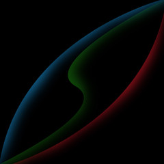 abstract light curve effect on dark background