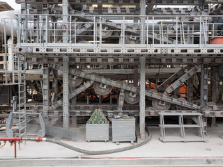 Detail einer Tunnelbohrmaschine