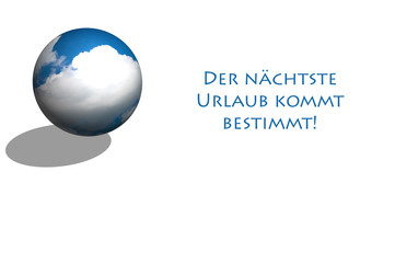 Weltkugel/Urlaub