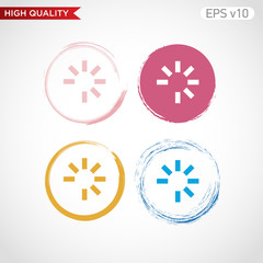 Loading icon. Button with loading icon. Modern UI vector.