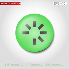 Loading icon. Button with loading icon. Modern UI vector.