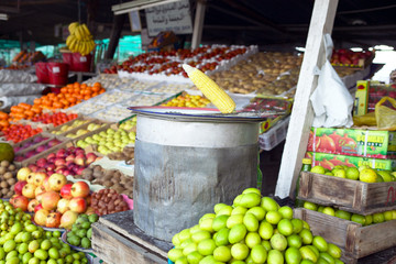 Gemuesemarkt in Fujairah, Vereinigte Arabische Emirate, Arabische Halbinsel, Naher Osten