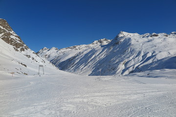 Fototapeta na wymiar Silvretta Höhenloipe, Bieler Höhe
