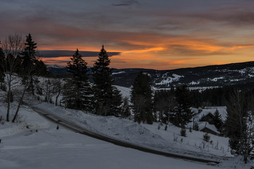 Sunset, Big Sky, Montana