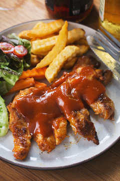 grilled chicken with spicy sauce