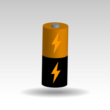 The battery icon. Abstract a battery. Vector.