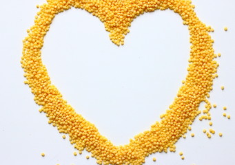 healthy food millet heart