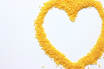 healthy food millet heart