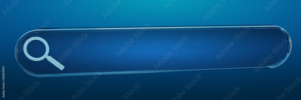 Poster digital web address search bar 3d rendering