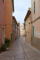 Former European colonial deserted street