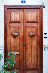 Luxury old wooden door