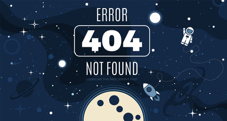 Vector flat cosmos design background