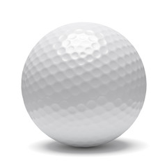 Golf ball with shadow