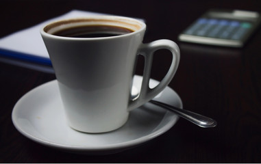 Cup of coffee.