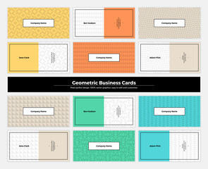 Geometric Business Cards 001