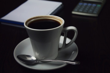 Cup of coffee.