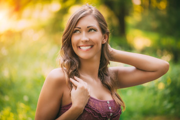 Fototapeta premium Cute Young Woman