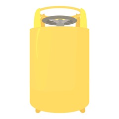 Construction machinery icon, cartoon style