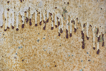 Texture of old metal, covered with paint fractured streaks