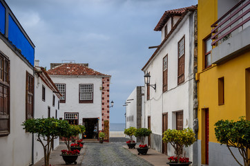 Old street of Calvo Sotelo in Garachico Tenerife