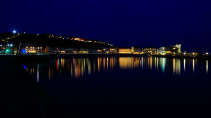 Fototapeta na wymiar Helgoland bei Nacht