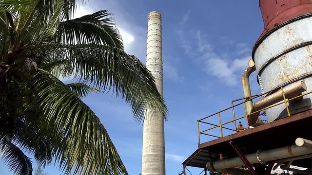 Machinery of the old sugarmill (not working). Marcelo Salado, Villa Clara, Cuba