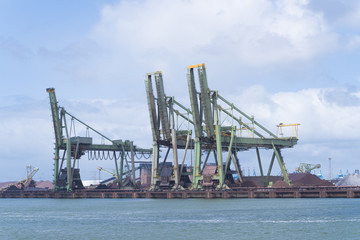 Fototapeta premium harbor cranes