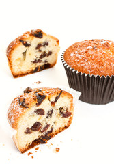 Cupcakes isolated on white