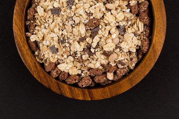 Obraz na płótnie Canvas Healthy oat granola muesli cereals