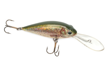 Spoon-baits, wobbler isolated on a white background