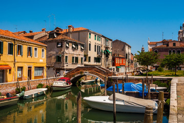 Fototapeta na wymiar Buildings of Venice (Italy