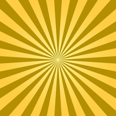 Abstract light yellow sun rays background. Vector.