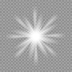 Vector sun light lens flare template illustration