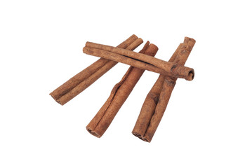 cinnamon sticks isolated