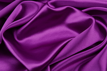 Purple silk fabric