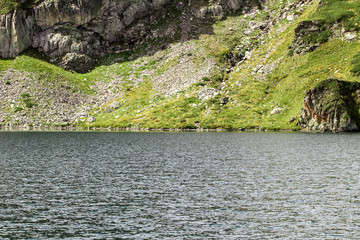 Obraz na płótnie Canvas Summer view at one of the Rila Mountains lakes