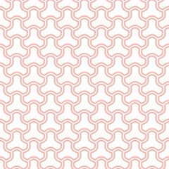 Seamless vector pink ornament. Modern background. Geometric pattern with repeating elements