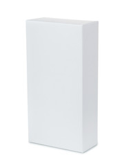 White vertical  blank product box