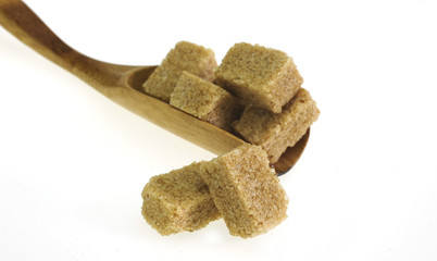 Brown and white sugar