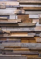 Modern rustic wall.