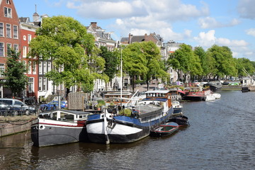 Fototapeta na wymiar Amstel in Amsterdam