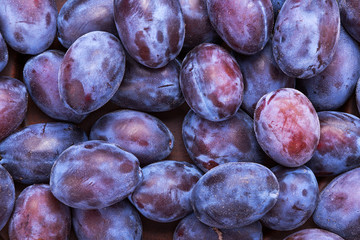 many plums background